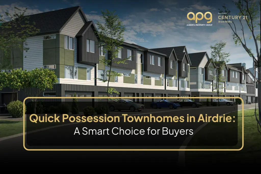 Quick Possession Townhomes for Sale in Airdrie, Alberta