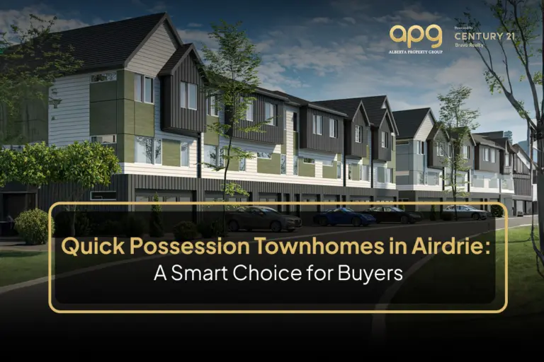 Quick Possession Townhomes for Sale in Airdrie, Alberta