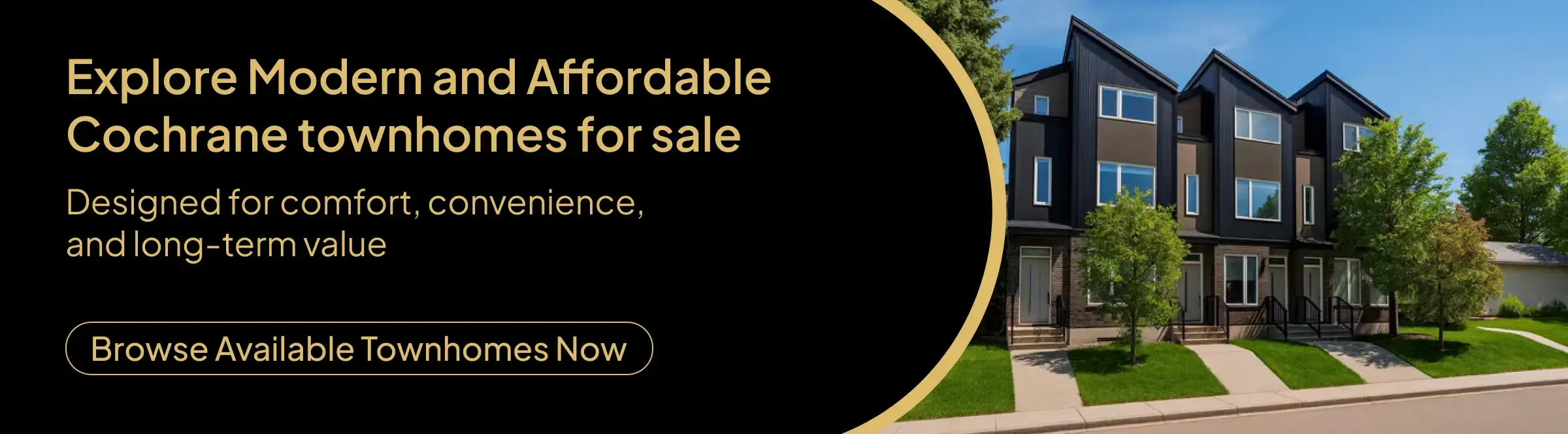 Townhomes for sale in Cochrane, Alberta