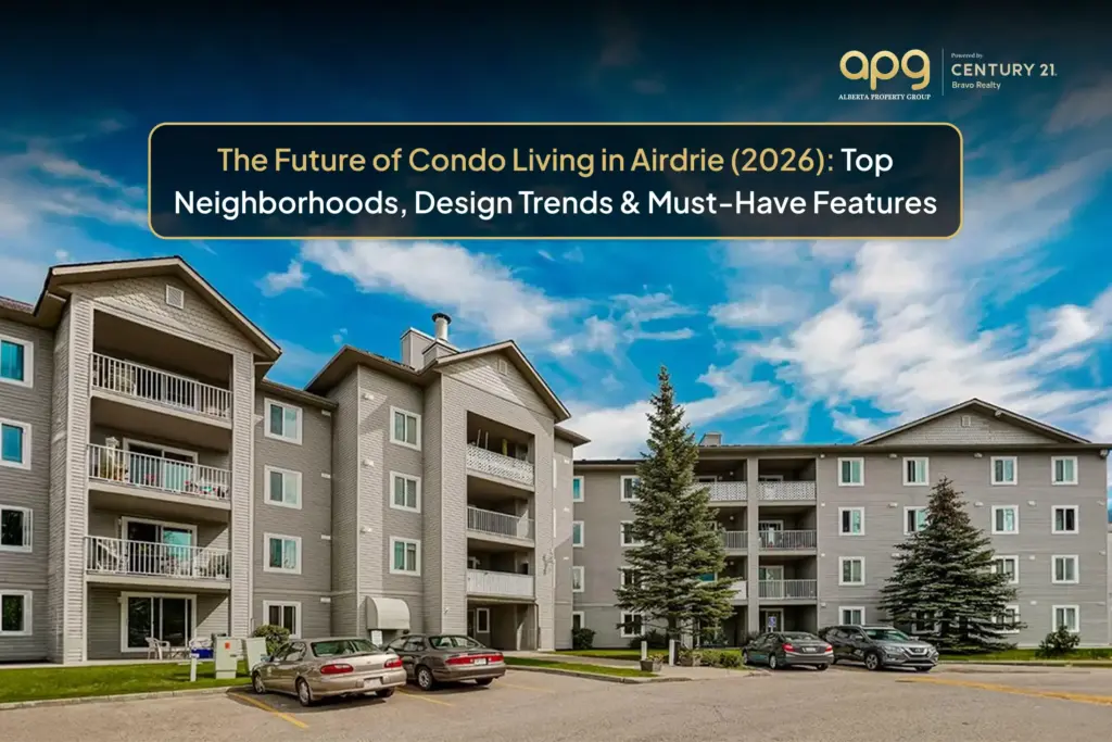 Airdrie condo neighborhoods near Calgary with modern residential developments