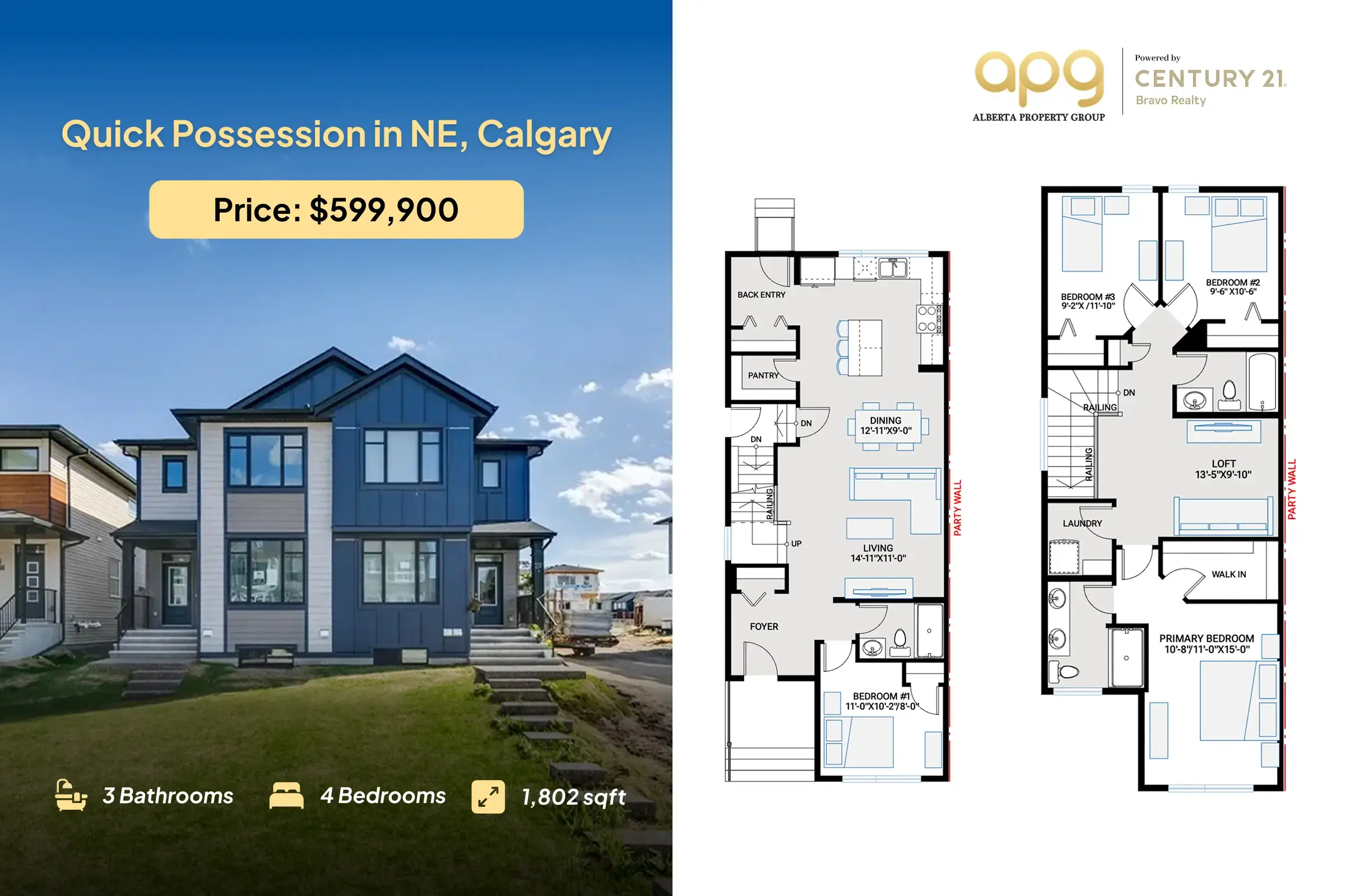 ready-to-move new homes in Northeast Calgary